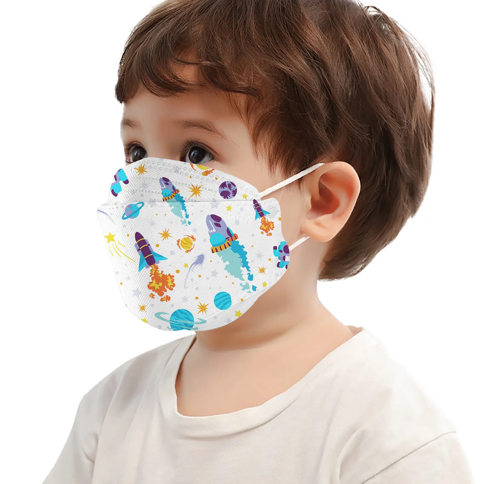 20 шт. детская Маска с принтом Косплей Хэллоуин анонимная кавайная для лица аниме