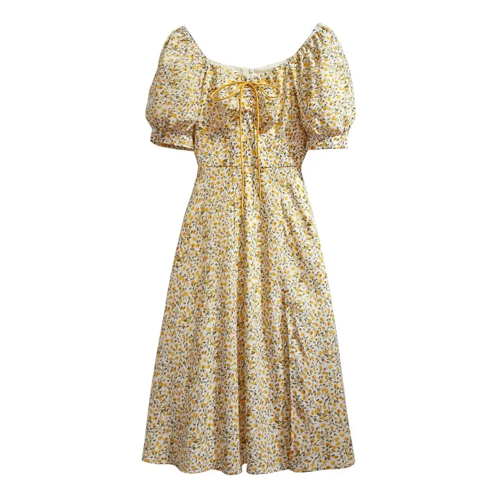 

Plus size office ladies Spring long sleeve o neck dresses women floral print chiffon Bow Sexy Off Shoulder korean dresses female