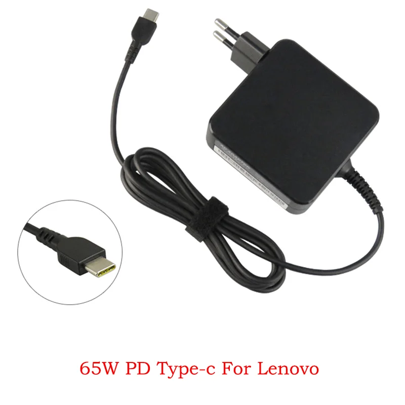 

20V 65W Laptop Power Adapter for Lenovo Computer Charger Tablet ChargerPD Type-c Smart Fast Charging Source Adapter