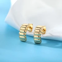 fashion minimalist stud earrings for women satinless steel birthday party earring for best friends simple jewelry gifts on sale