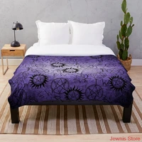 supernatural purple blanket print on demand decorative sherpa blankets for sofa bed gift