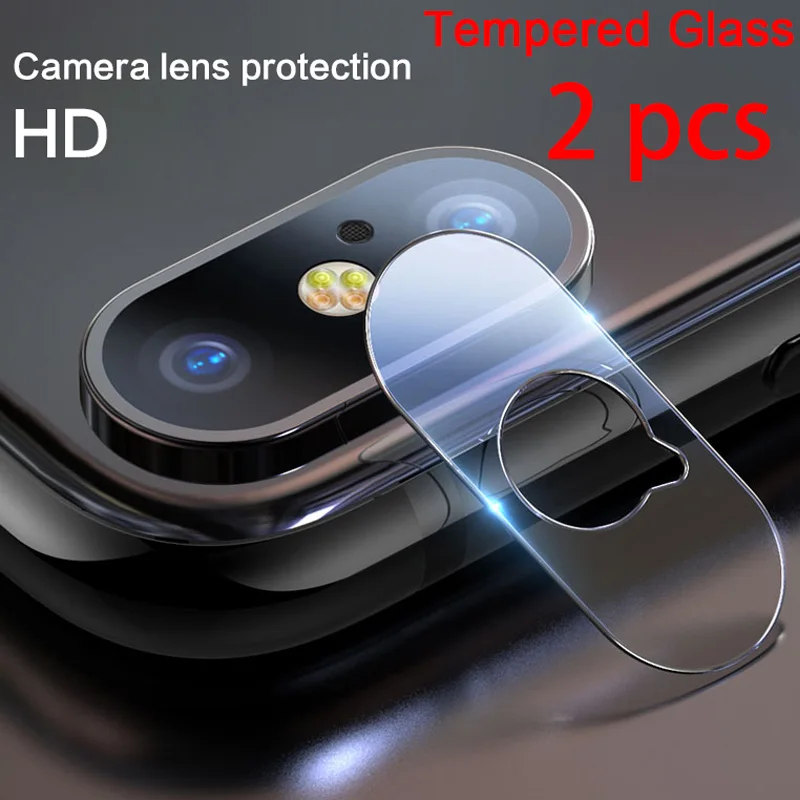 2 шт.! Стекло для объектива телефона iPhone X XR XS 11 Pro Max 9H жесткий закаленное защитное