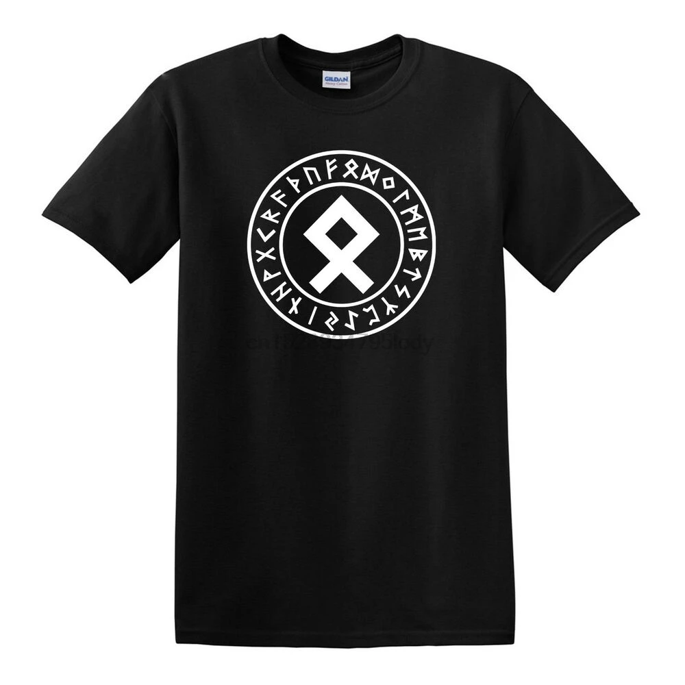Футболка otala рунный круг-от S до 6XL-Norse Odin Viking Ragnarok Thor Odal | Мужская одежда