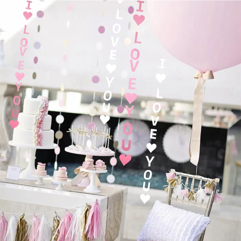 Звездное украшение гирлянда круглые орнаменты на день рождения розовое золото