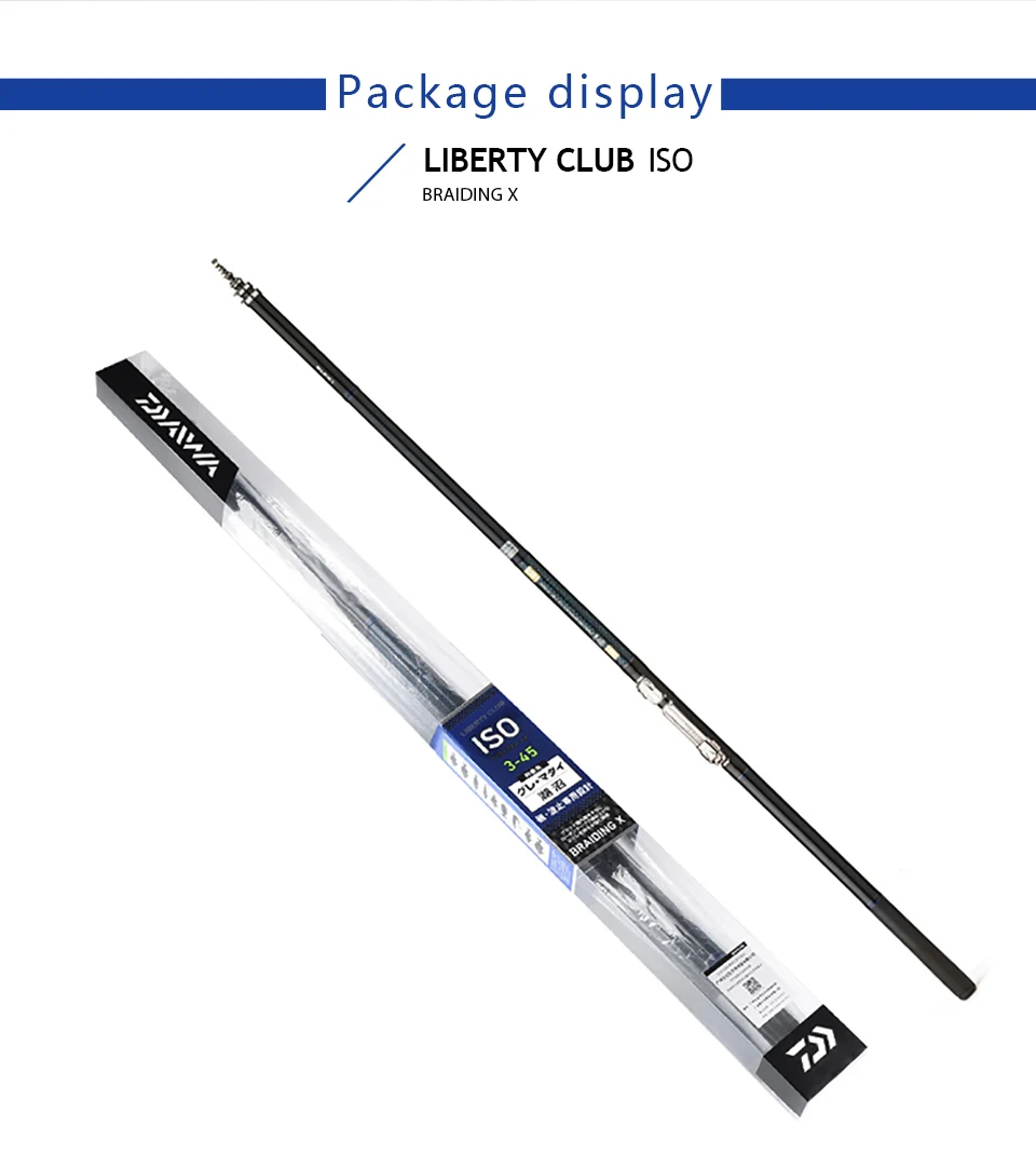 Daiwa LIBERTY CLUB ISO Удочка 3,9 4,5 м/5,3 м fuji направляющие кольца fuji катушка сиденье углеродное волокно тело Рок Удочка Снасть