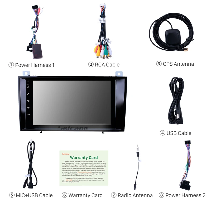 Автомагнитола Seicane Android 10 0 GPS стерео DSP для Mercedes SLK Class R171 SLK200 SLK280 SLK300 SLK55 2000-2011 |