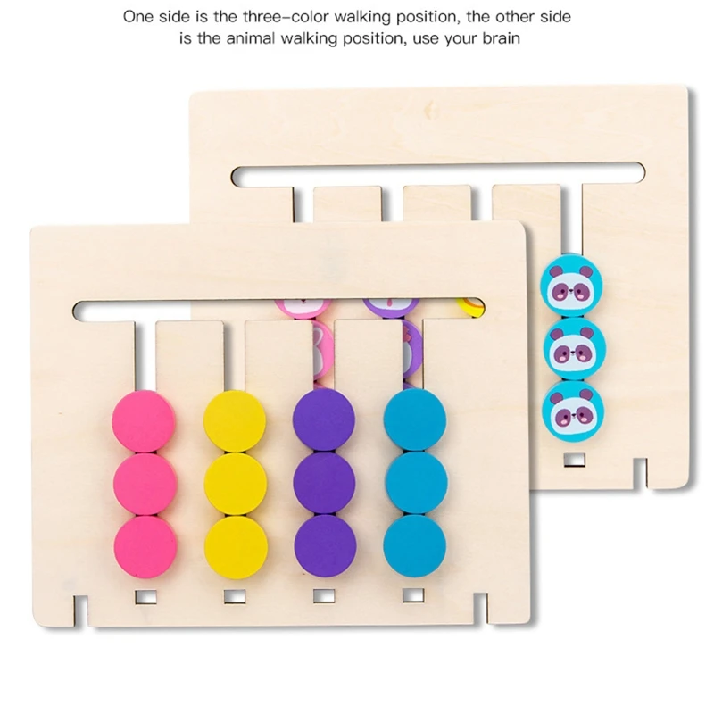 

Children Colors Animal Double Sided Matching Game Logical Reasoning Montessori Toy for Kids Boys Girls Wholesale