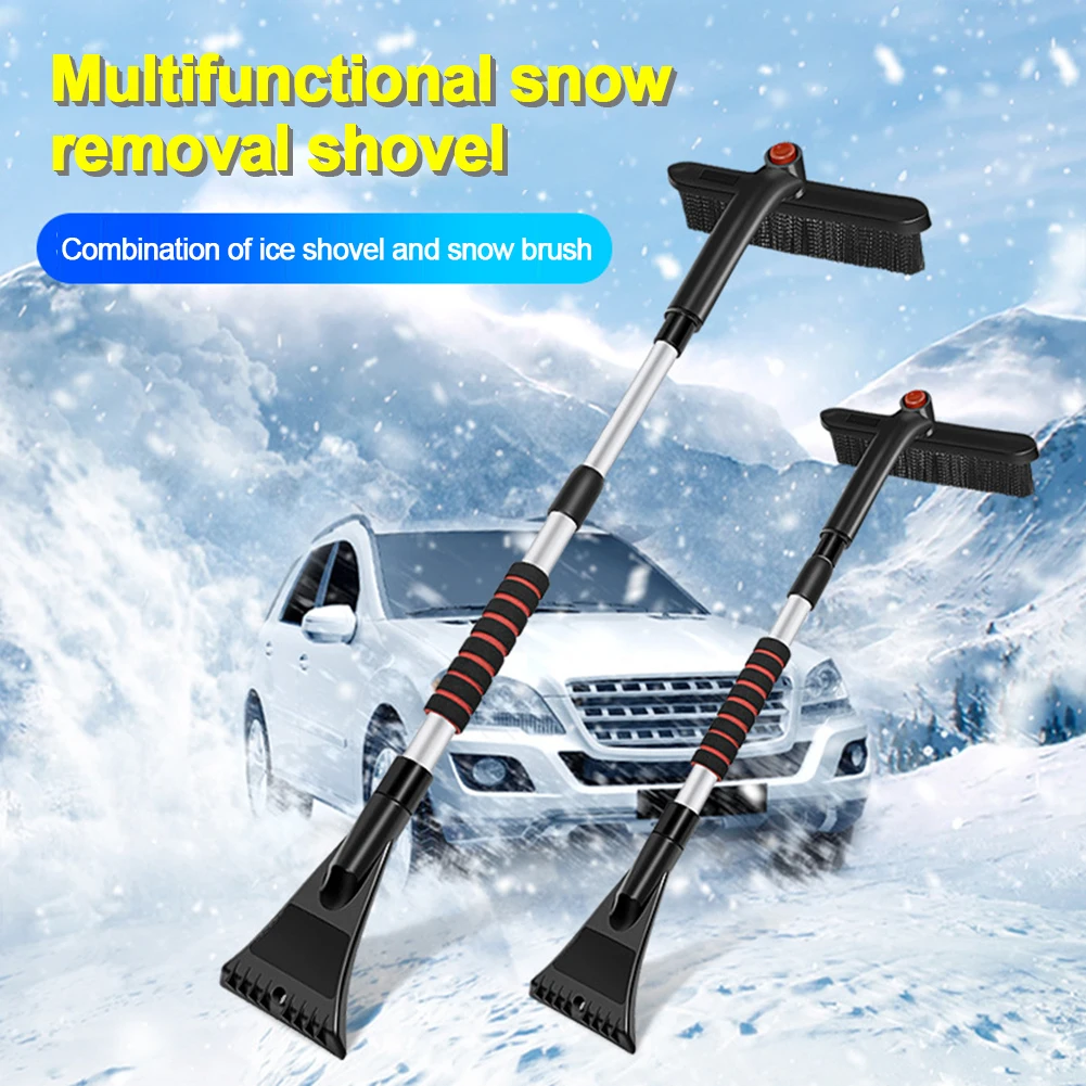 

Car Cleaning Brush Ice Scraper Detachable Snow Shovel Brush Dust Remove Brush With Ergonomic Snow Brush Foam Handle Detachable
