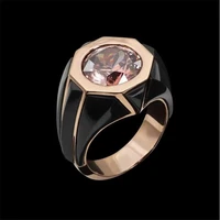 wedding jewelry drop luxury water engagement morganite silver color band gift ring