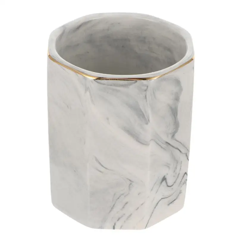 Мраморный канцелярский чехол настольный органайзер контейнер для кистей