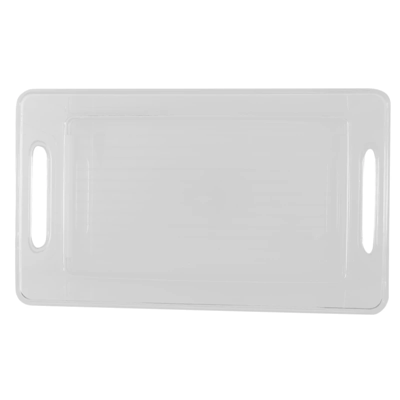 

6Pcs Refrigerator Organizer Bins Stackable Fridge Organizers with Cutout Handles Clear Plastic Pantry Food Storage Rack