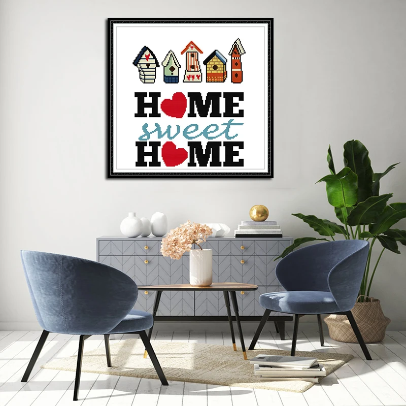 Joy Sunday Счетный набор крестиков для вышивки декор живопись напечатанный на холсте