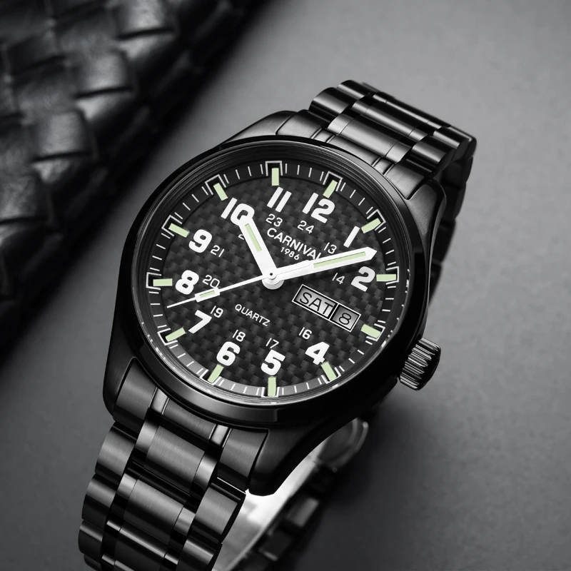 Швейцарские карнавальные Роскошные брендовые японские кварцевые мужские часы