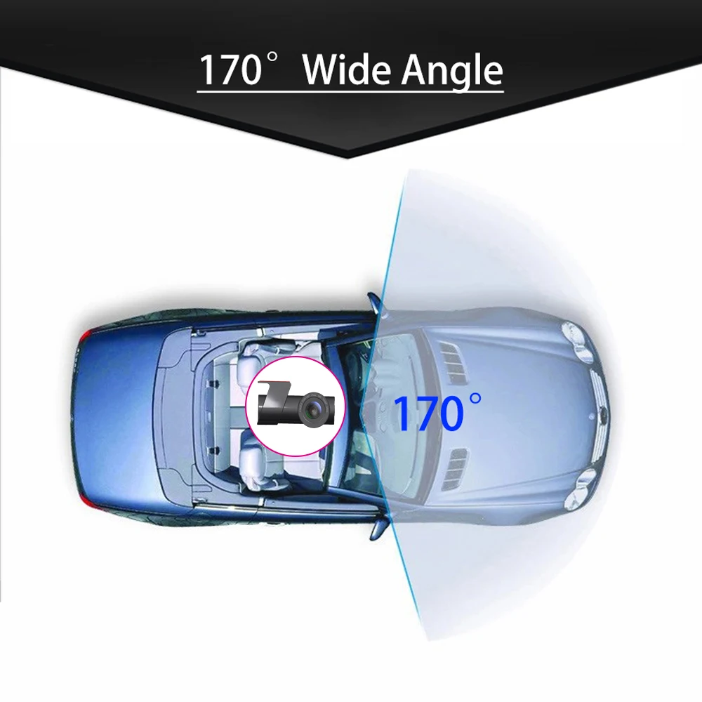 dashcam fhd 1080p registrator hidden mini mobile phone wifi direct connection 170 wide angle dual lens night vision car dvr free global shipping