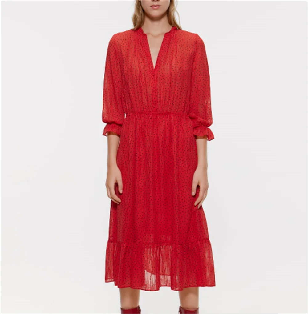 2019 модное платье в стиле бохо женский с круглым вырезом представительского