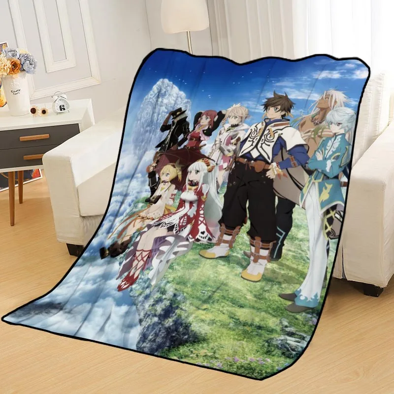 ?? カスタムテイルズのzestiria X毛布ベッドスローブランケットソフトブランケット夏毛布アニメ毛布旅行毛布