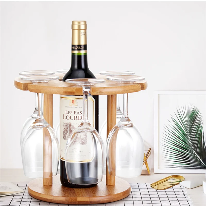 Винная стойка из массива дерева подставка для бутылок кухонная барного бара