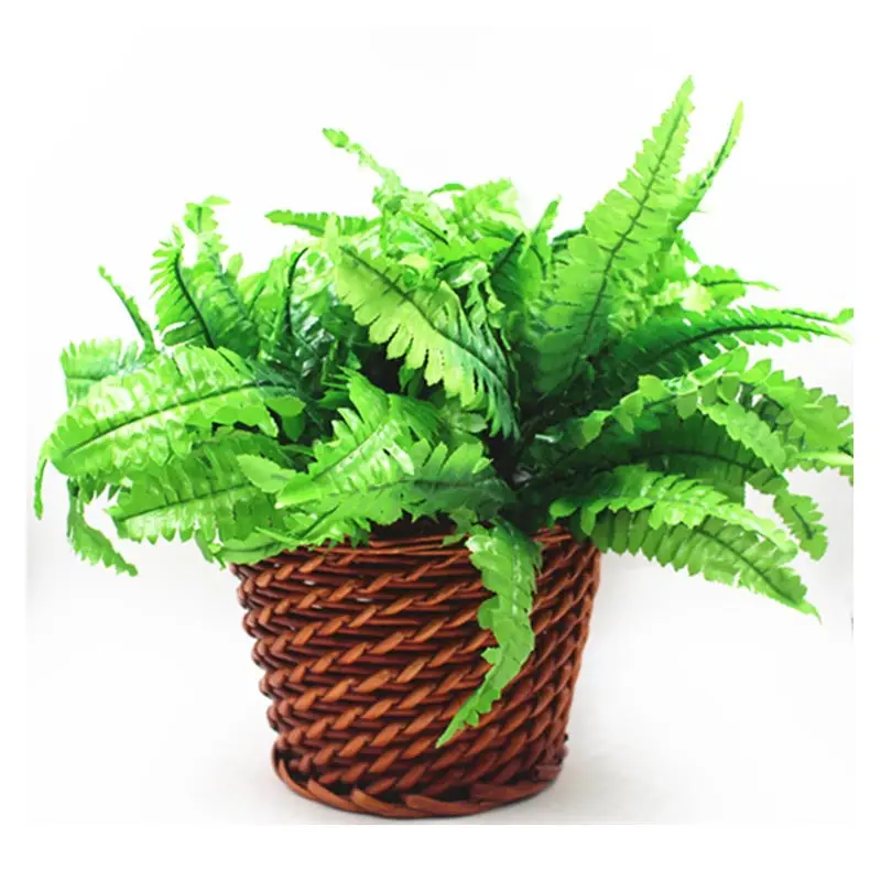 Симпатичные мини-цветы искусственная трава пластиковые листья в горшке