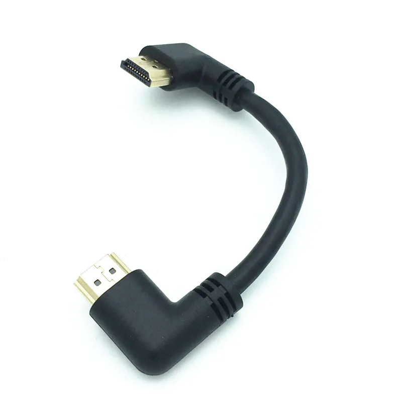HDMI 2,0 4K 3D двойной 90 градусов левый Угловой HDMI Мужской в правый угловой HDMI Мужской HDTV кабель для DVD PS3 PC 0,15 м 0,5 м 1 м