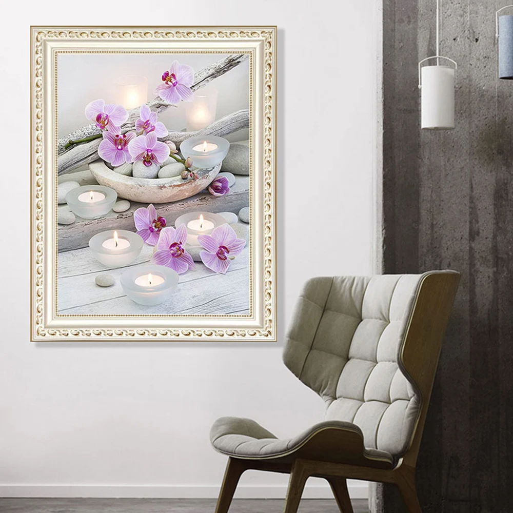 Алмазная картина 5D Свеча вышивка крестиком Алмазное художественное 3D украшение