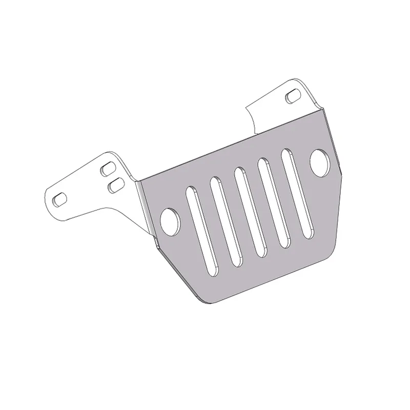 

Stainless Steel Front Protector Skid Plate Guard Board for Axial SCX10 III AXI03007 1/10 RC Crawler Upgrades Parts