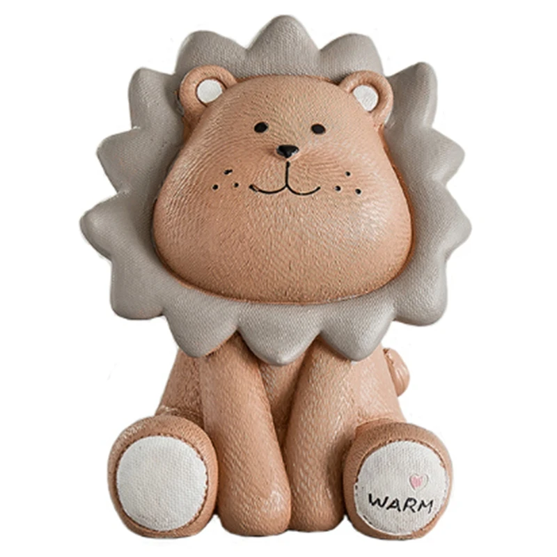 Копилка в виде льва милая мультяшная креативная копилка для монет Детская