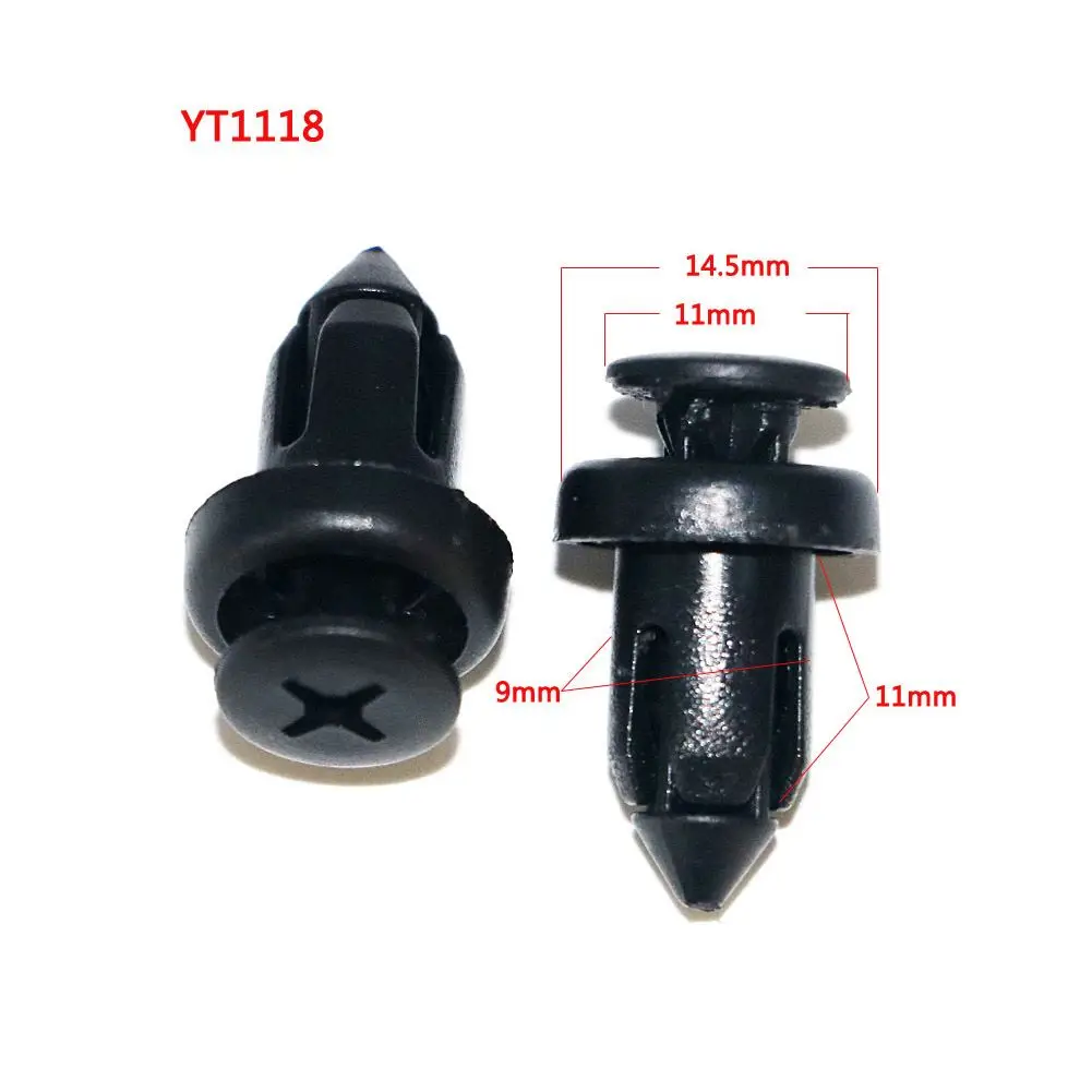 200 шт Пластиковые крепежи смешанные автомобильный бампер крепежные зажимы