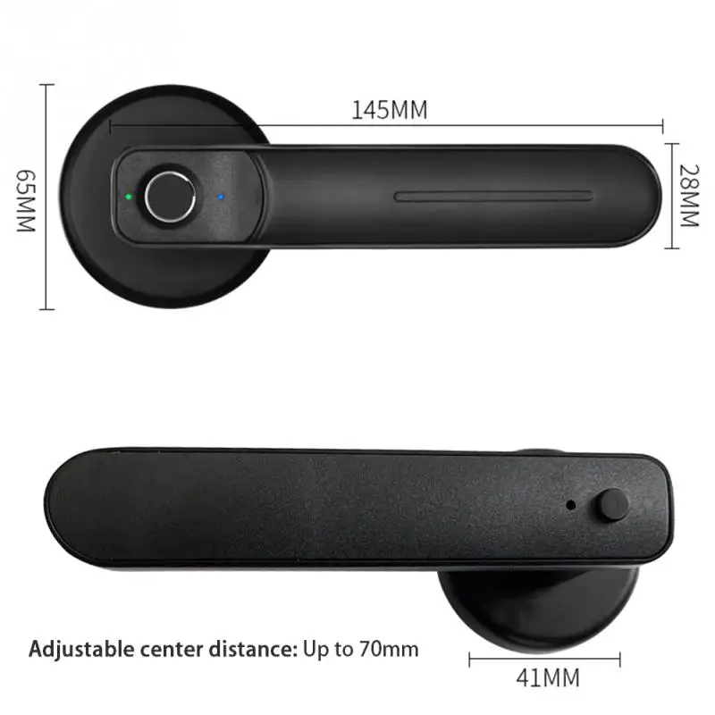 

Fingerprint Door Lock Battery Operated Smart Biometric Electronic Semiconductor With Keys Apartment Bedroom Home Office Security