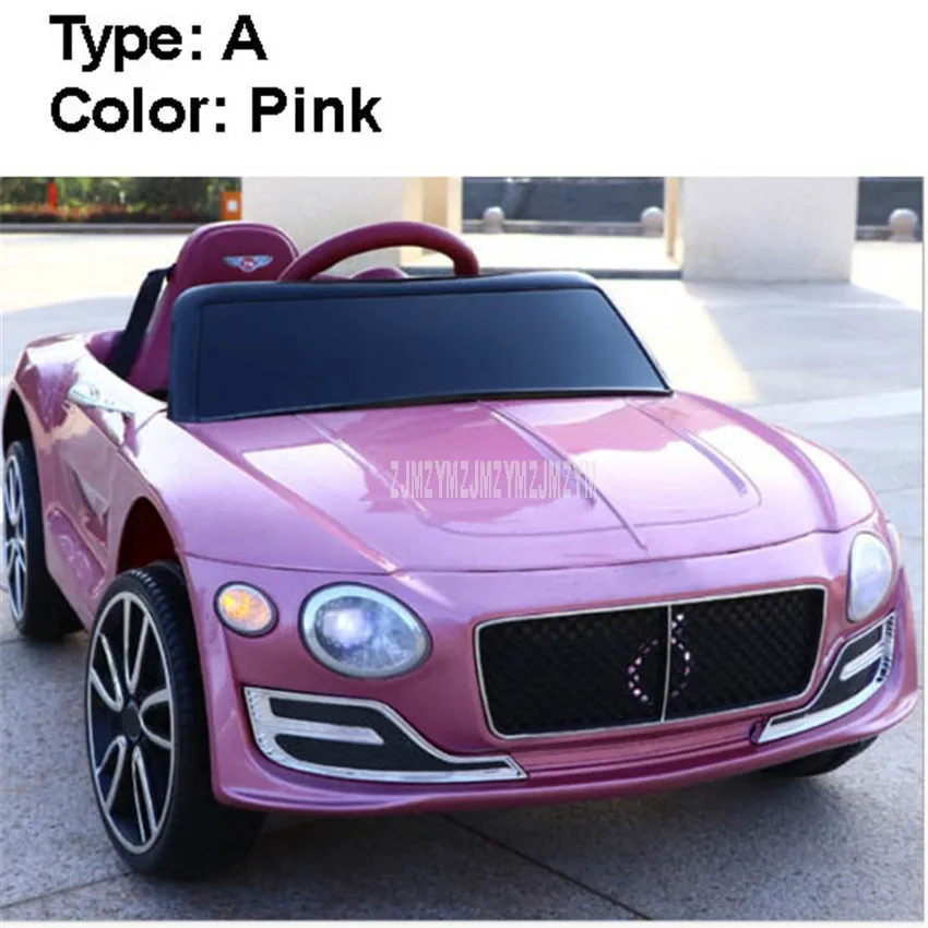 A Type Pink Электрический детский автомобиль с дистанционным управлением и английской музыкой для детей 3-6 лет, подарок для ребенка, игрушечный автомобиль с четырьмя колесами - Цвет: A Type Pink