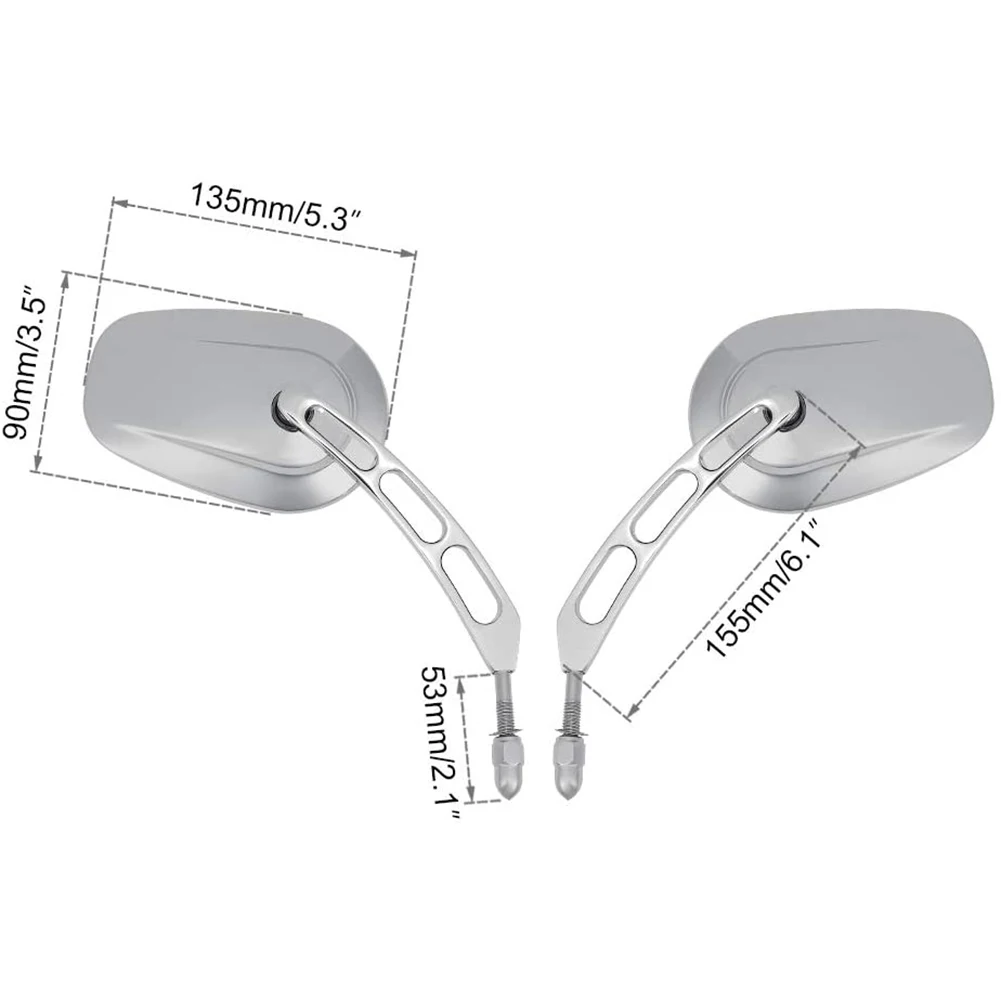 

Motorcycle Rear View Side Mirror for Road King Sportster XL883N 1200 1982-2020 Accessories