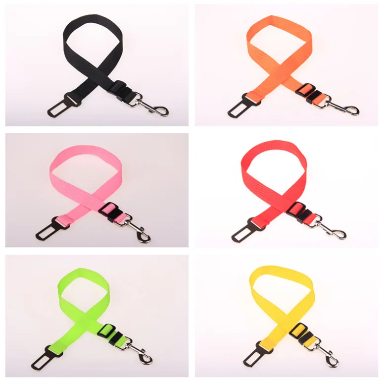 

Adjustable Pet Car Seat Belt Dog Cat Accessories Safety Harness Supplies for Dogs for All Cars Leash Travel Clip Dog Seat Belts