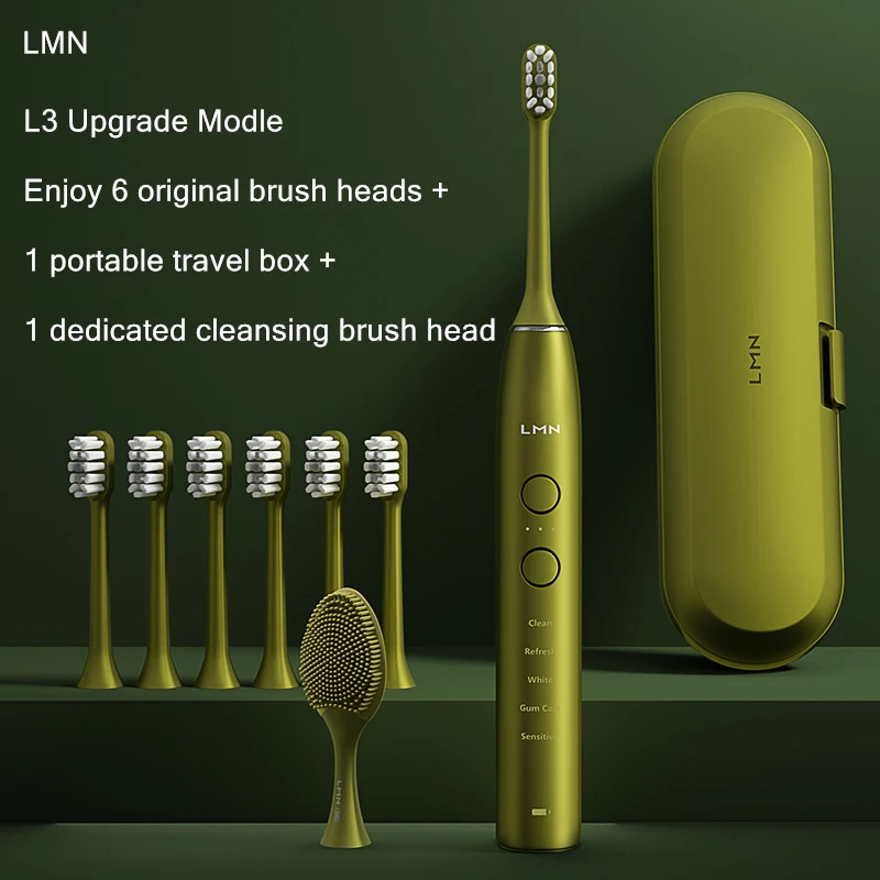 LMN L3-upgrade Sonic Electric Toothbrush Ultrasonic Tooth Brush Rechargeable Brush Teeth Cleaner Adult Electric Toothbrush(K2)