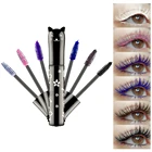 6 цветная тушь для ресниц, радужная волокнистая тушь для ресниц, очаровательная, долговечная, толстая, водостойкая, не размазывающаяся, инструмент для макияжа глаз