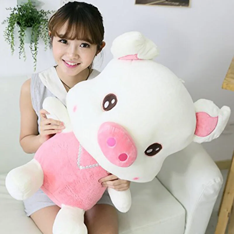 24in. Big Plush Pink Pig Giant Large Stuffed Animal Plush Toy Doll Birthday Gift Teddy Bear Stitch