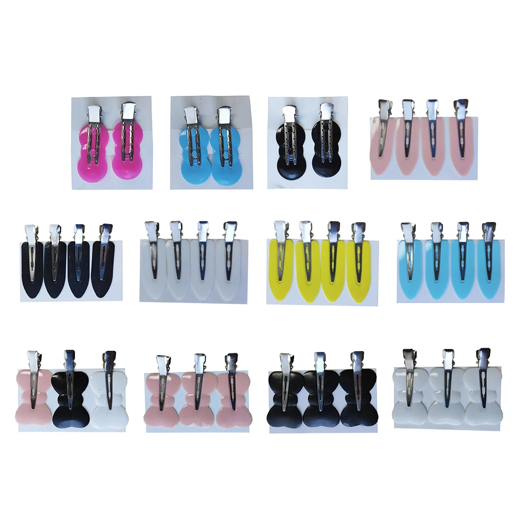 

4Pcs No Bend Hairdressing Bangs Waves Clips Clamps for Makeup Application