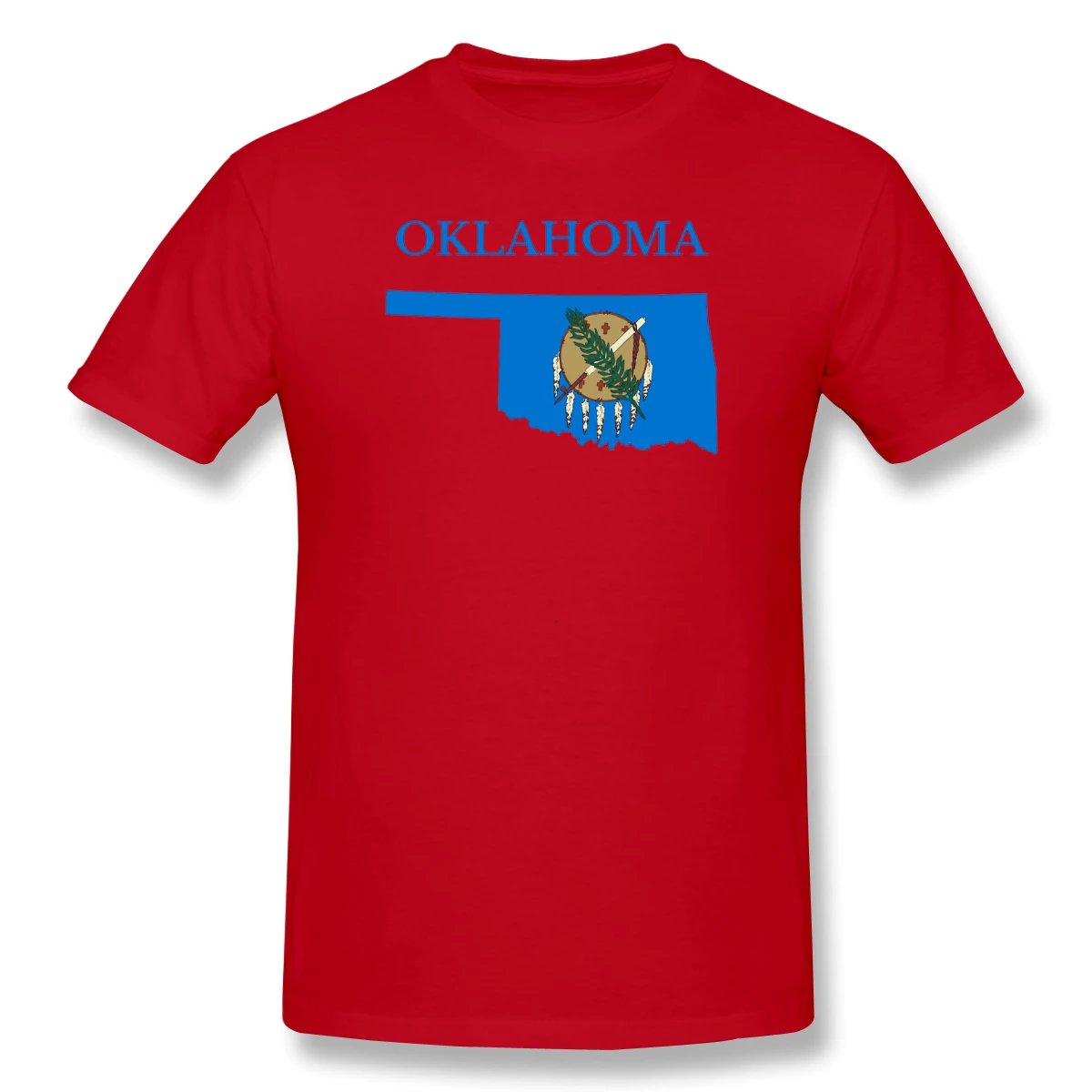 Мужская карта Оклахома флаг Национальный Геи Белый Винтажная Футболка Pride fitness -