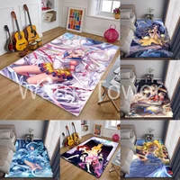 girly carpet pink anime cartoon rug magic rectangular floor mat living room girl bedroom bedside large size carpet