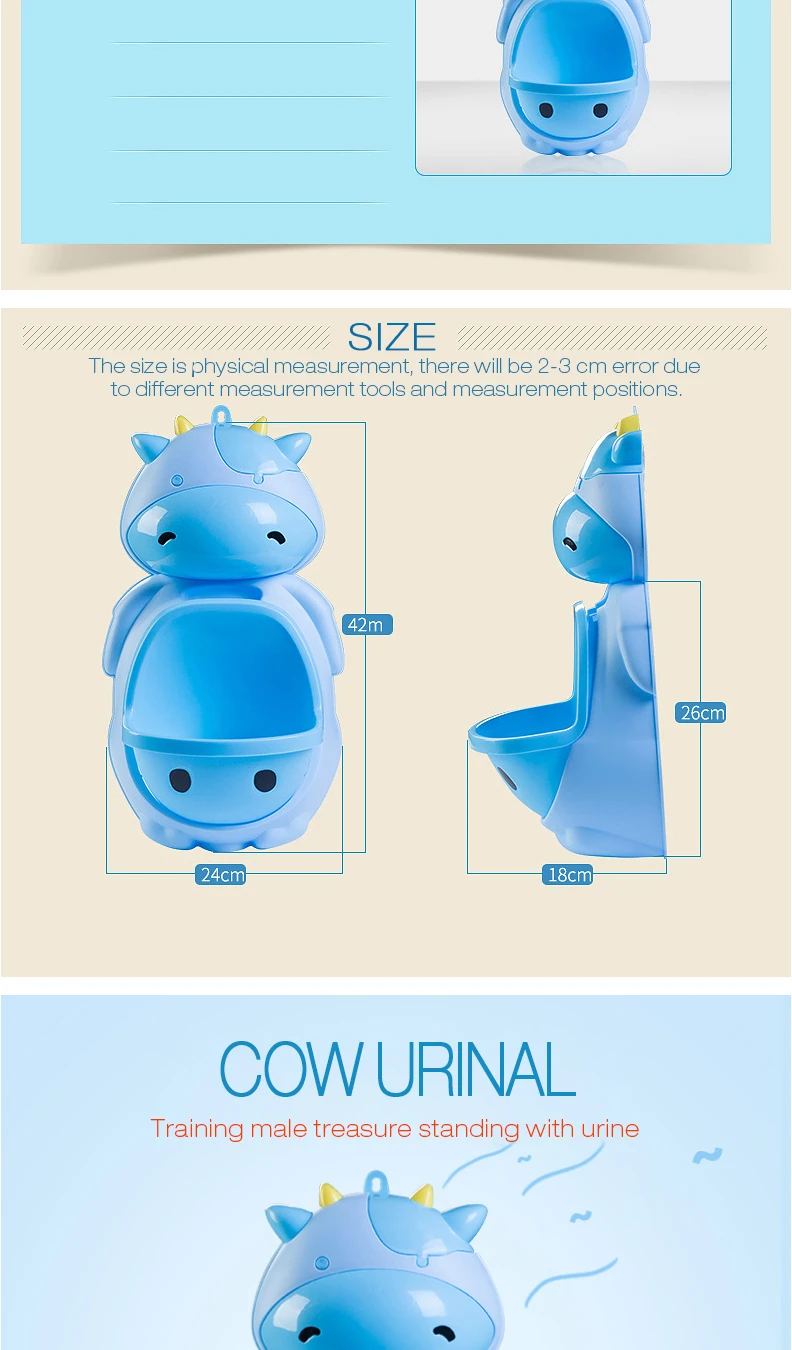 Topbele Baby Urinal Boy Wall Hanging Large Type Urodochium Child Catamite Stand Children
