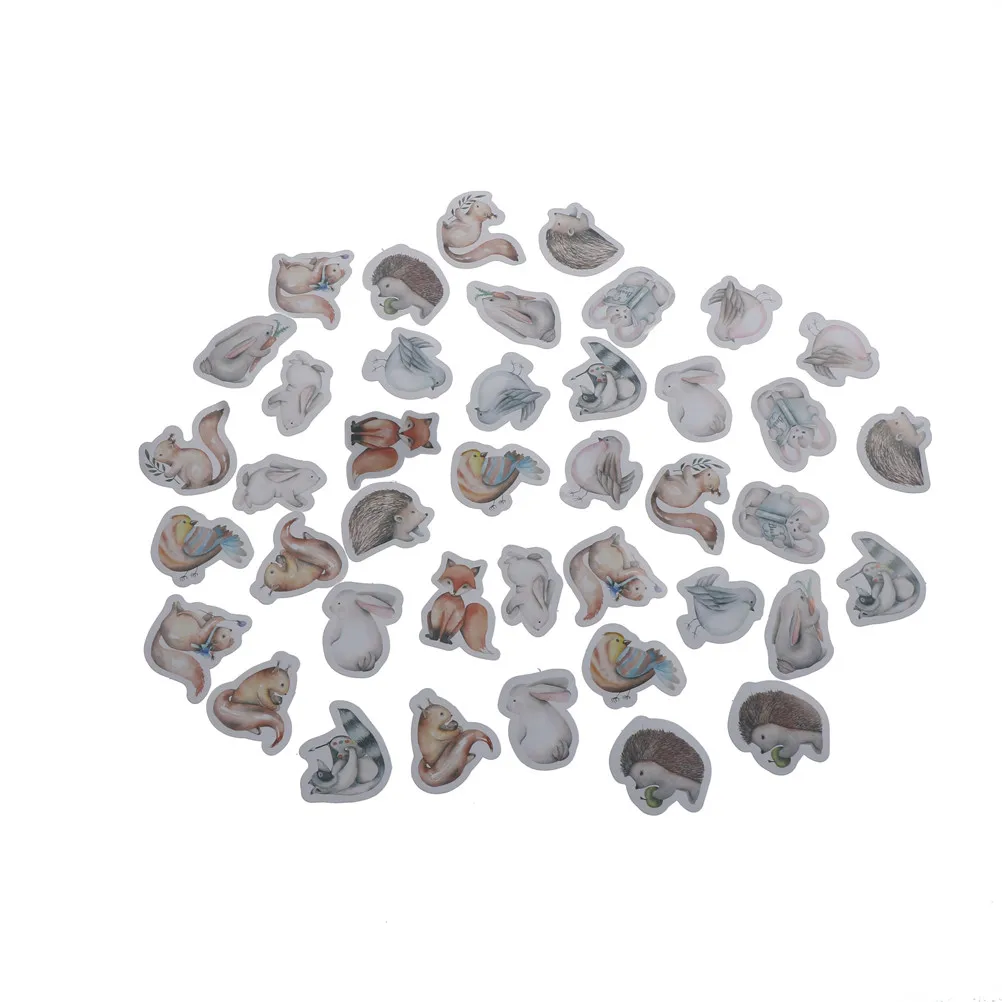 45 шт./кор. милые Животные Декор Скрап запечатывания Стикеры s Сделай сам Дневник