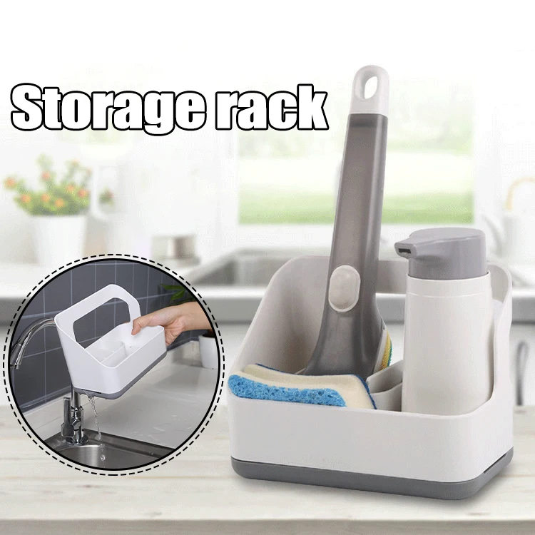 

Новая кухонная дренажная полка, контейнер, многофункциональное средство для мытья посуды, органайзер для кухни и ванной, стойка для посуды