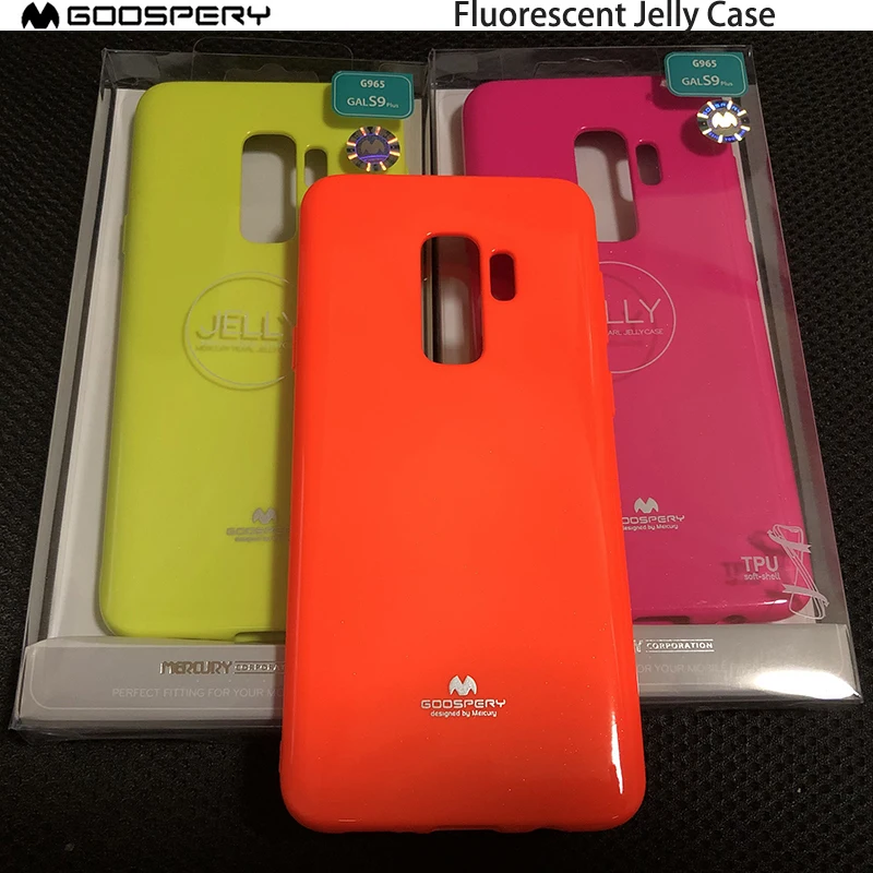 Оригинальный чехол Mercury из настоящего Goospery флуоресцентный Желейный для Samsung Galaxy
