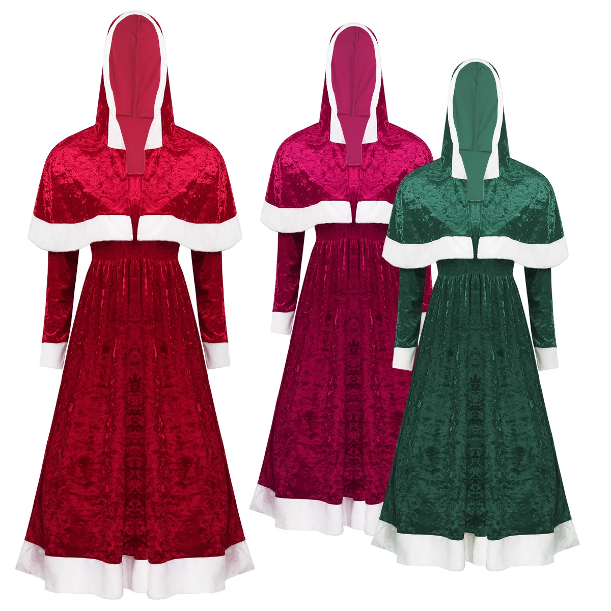 Женский Рождественский костюм в стиле милитари Mrs Claus Санта-Клауса для косплея