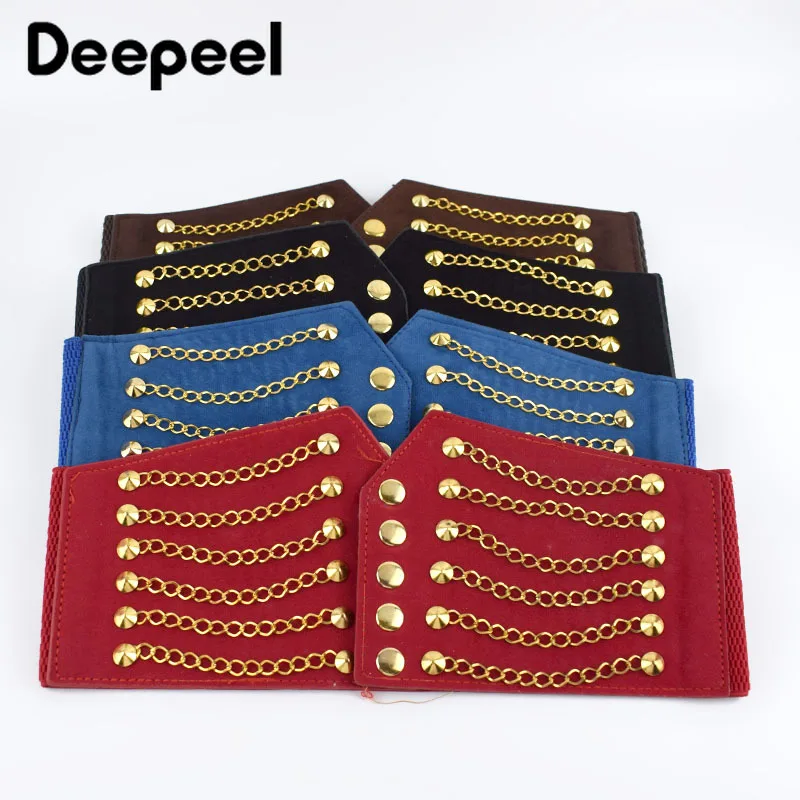 Deepeel 1 шт. женский модный тонкий корсет Cummerbunds эластичные ремни натуральный пояс с