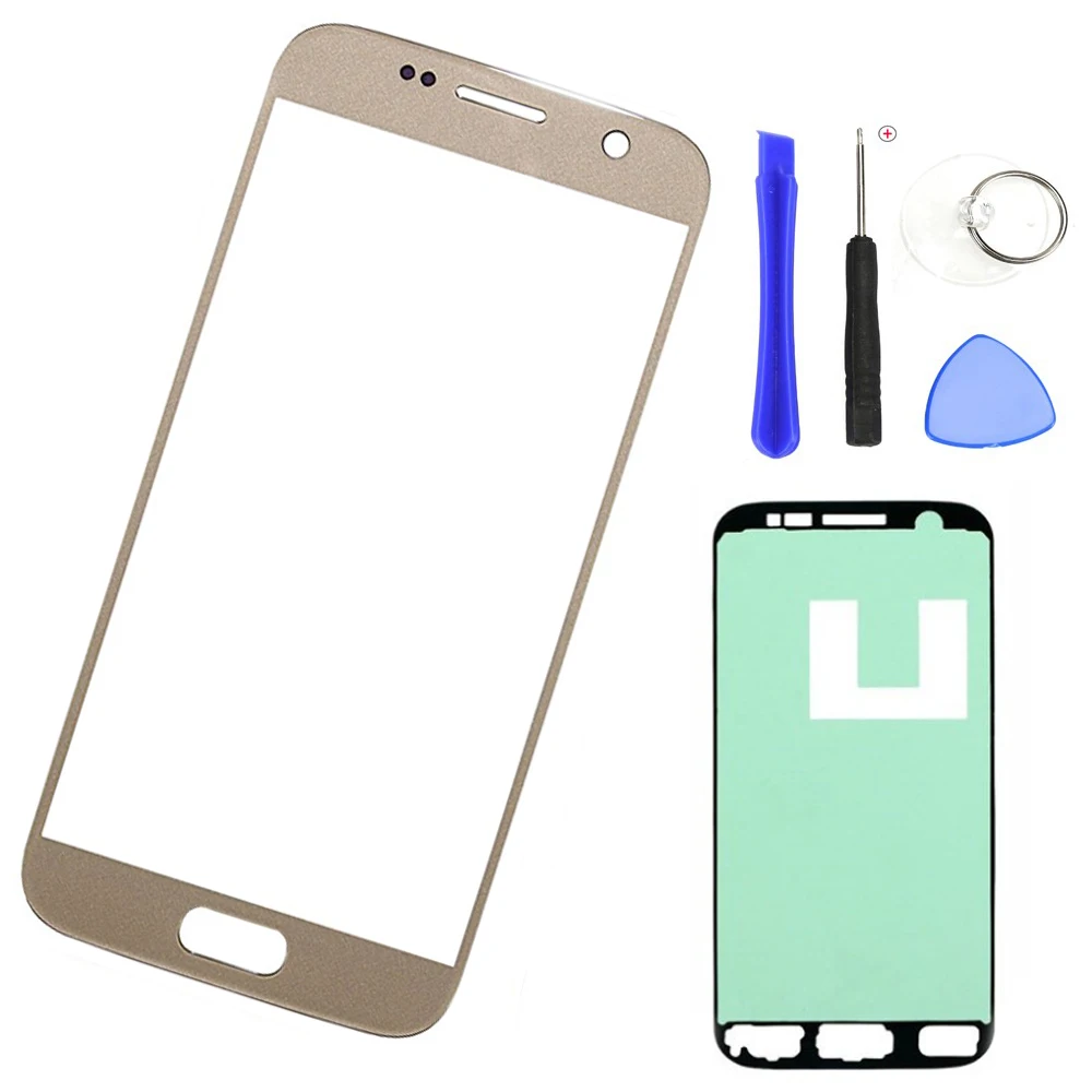 Оригинальный сенсорный ЖК экран для samsung Galaxy S7 G930 G930F передняя внешняя стеклянная