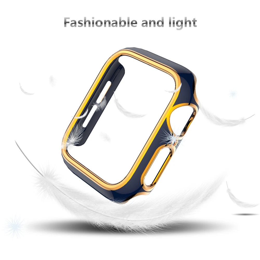 Hollow PC Protector Case for Apple Watch 8 Cover Series 7 6 SE 5 4 3 Bumper 45mm 41mm 44mm 40mm 38mm 42mm for Iwatch Hard Frame