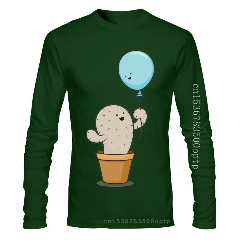 Кактуса воздушные шары Популярные Забавные футболки в стиле хип хоп с