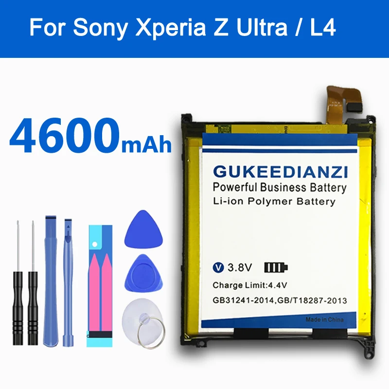 Батарея для телефона 460GUKEEDIANZI Sony Xperia Z Ultra / ZU L4 XL39h C6802 C6833 Togari Мощная батарея LIS1520ERPC |