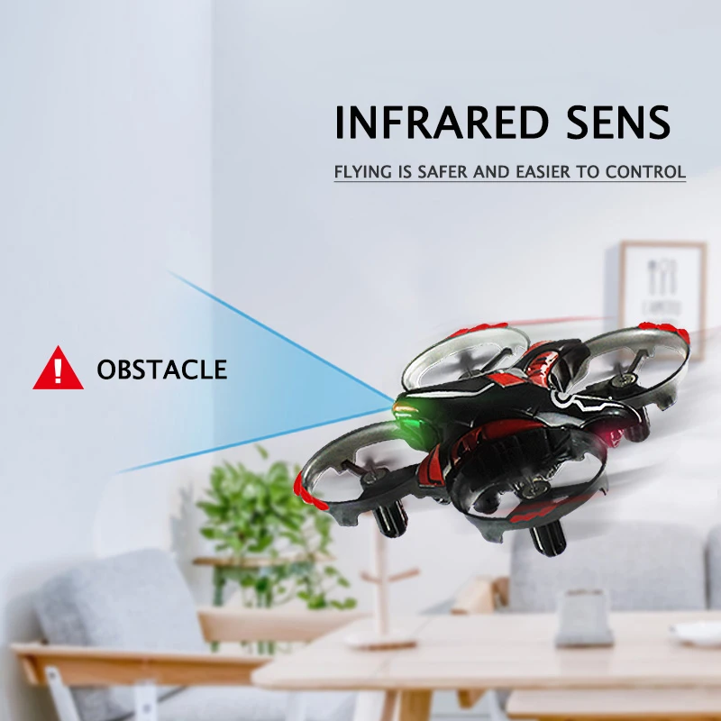 Индуктивный беспилотный мини-беспилотник четырехосевой летательный аппарат