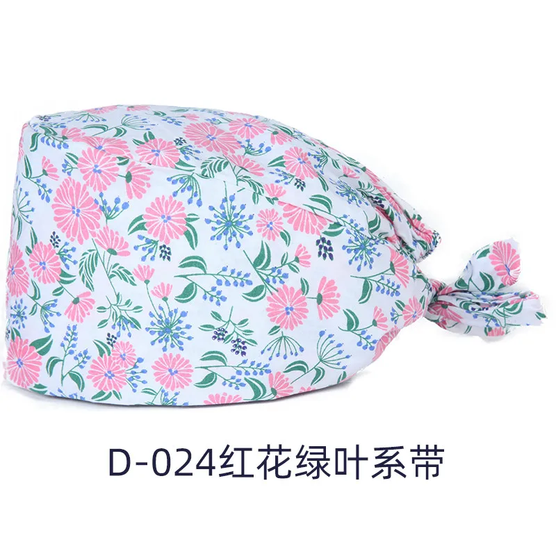 Маленькая хлопковая шляпа с цветочным принтом в литературном стиле для