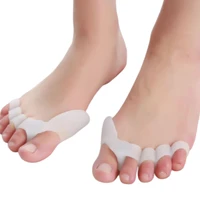 20 pair orthopedic pad five hole hallux valgus corrector splitter thumb massager foot care tool protector toe separator adjuster